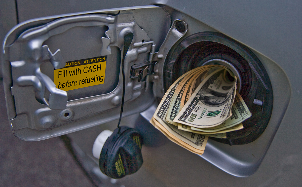 Cash in Gas Tank.
